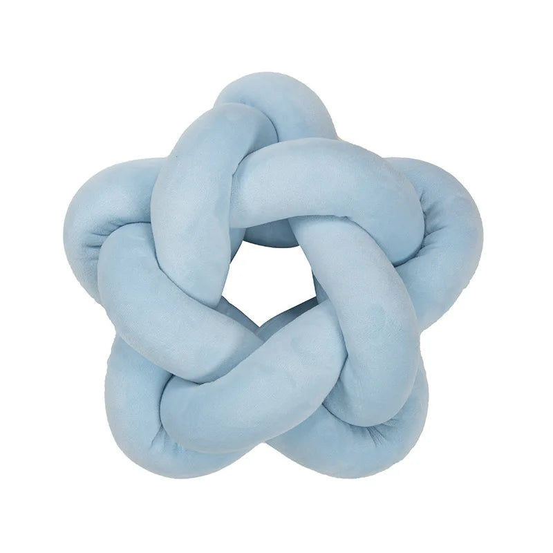 Blue Knot Ball Pillows
