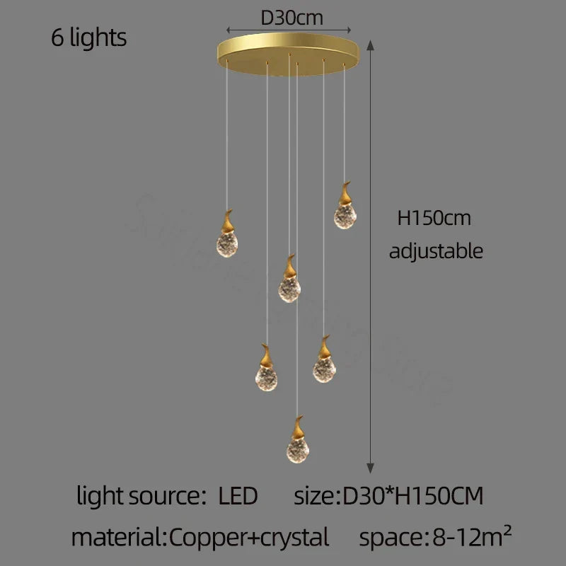 Crystal Gourd Chandelier