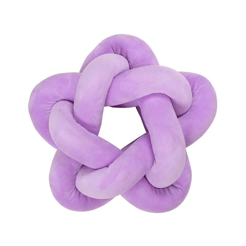 Blue Knot Ball Pillows