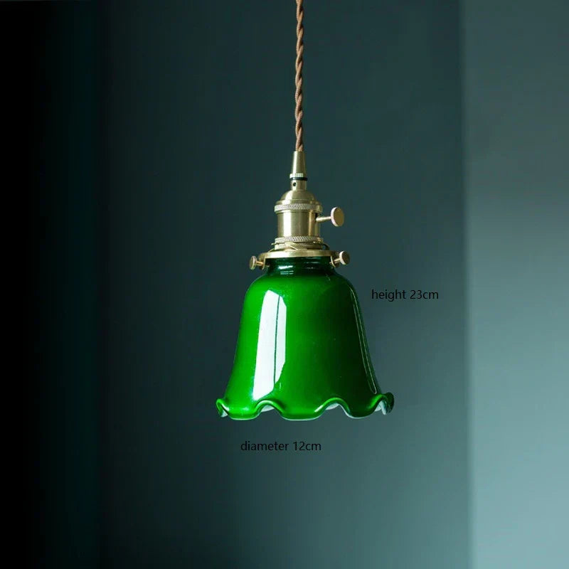 Vintage Green Pendant Light