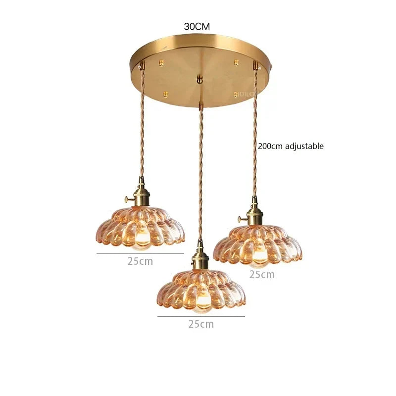 Glass Vintage Pendant Lamp