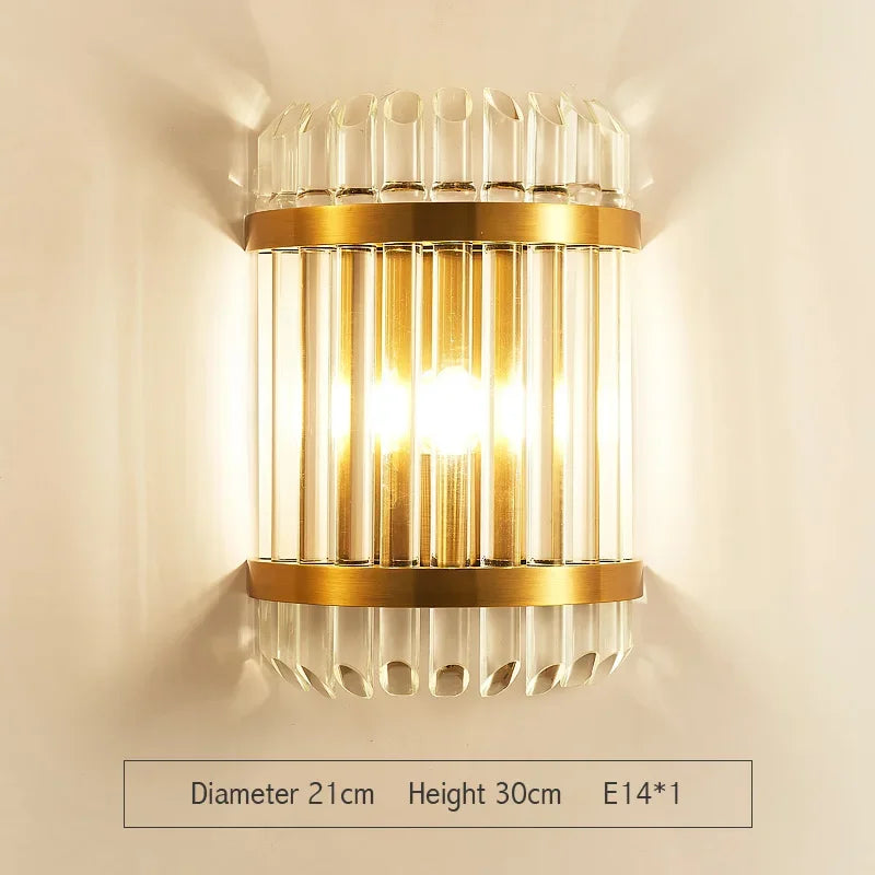 Gold Crystal Modern Wall Lights