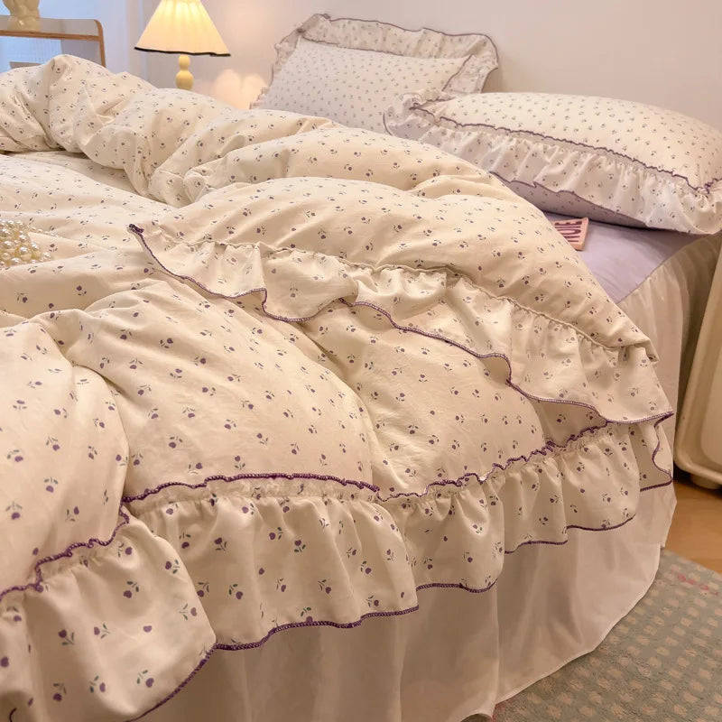 Floral Cotton Print Bedding
