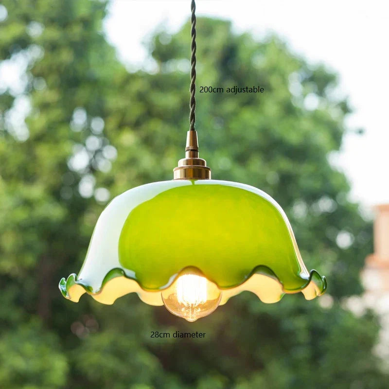 Vintage Green Pendant Light