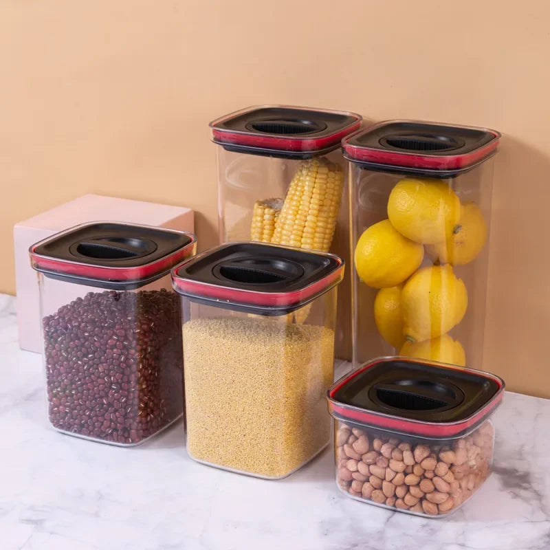Clear Storage Jar Set