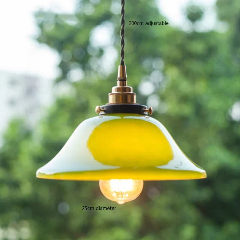 Vintage Green Pendant Light