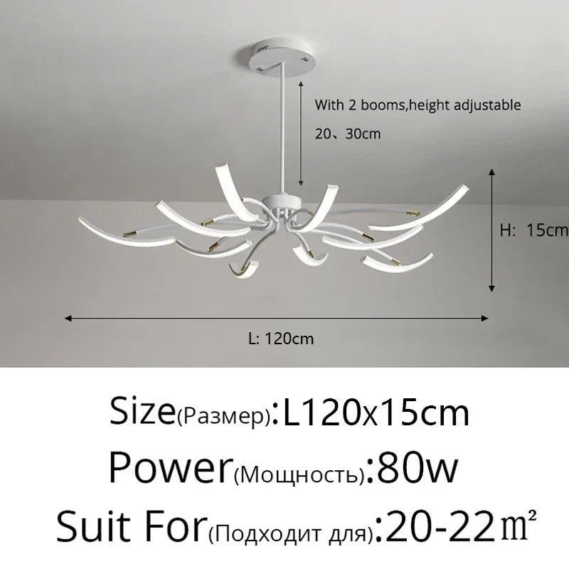 LED Bedroom Study Chandelier
