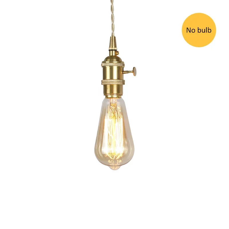 Vintage Gold Pendant Light