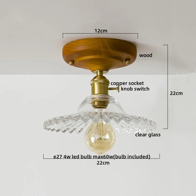 Nordic Wood Ceiling Light