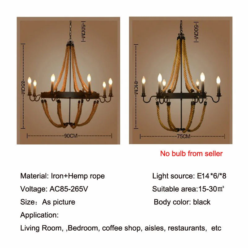 Hemp Vintage Pendant Lamp