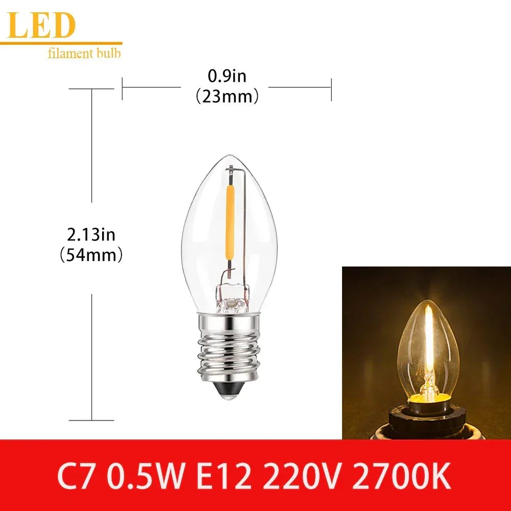 Clear Glass Vintage Bulb