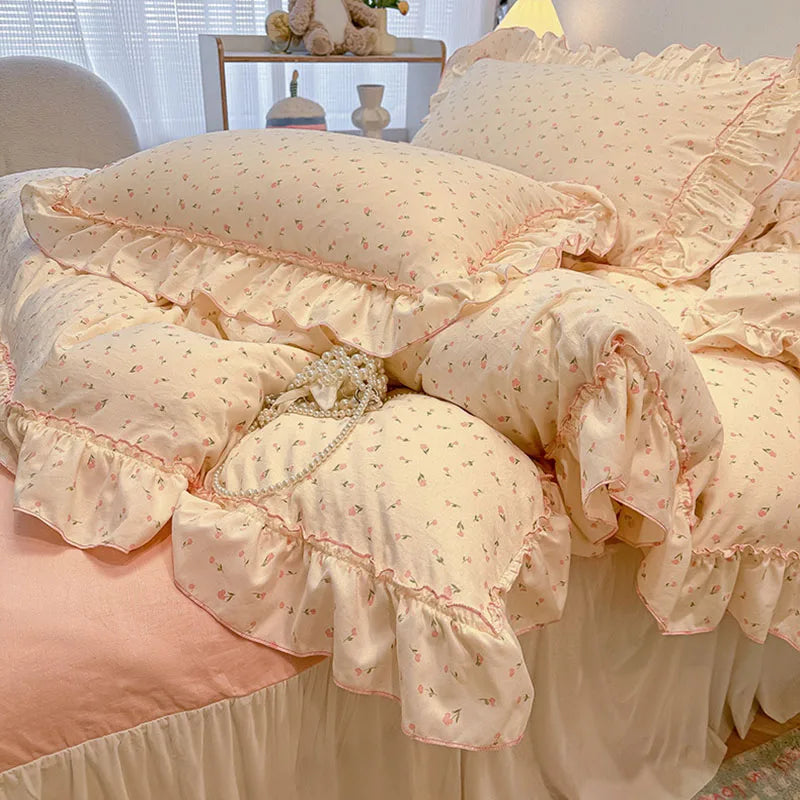 Floral Cotton Print Bedding