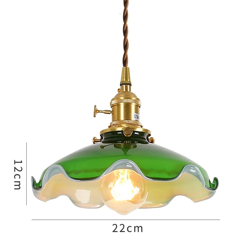 Vintage Green Pendant Light