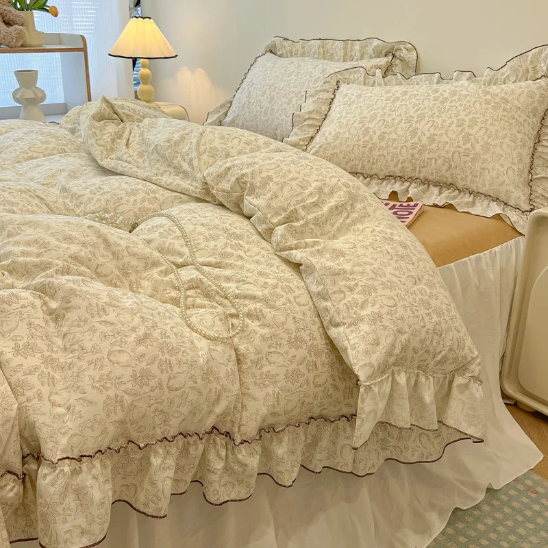 Floral Cotton Print Bedding