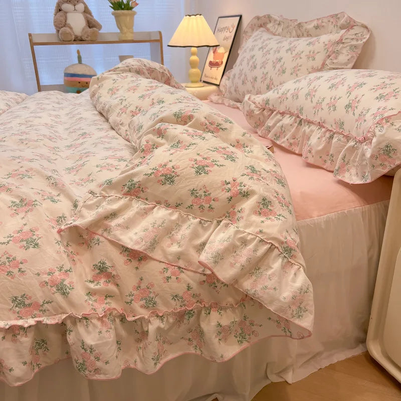 Floral Cotton Print Bedding