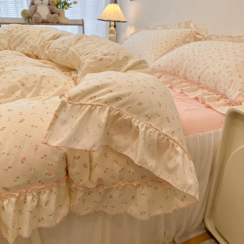 Floral Cotton Print Bedding