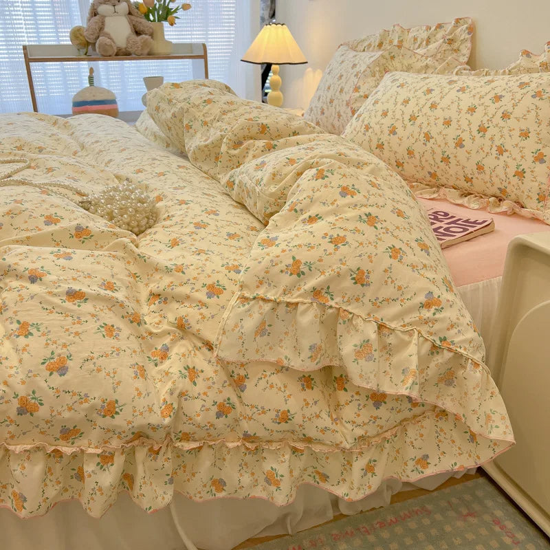 Floral Cotton Print Bedding