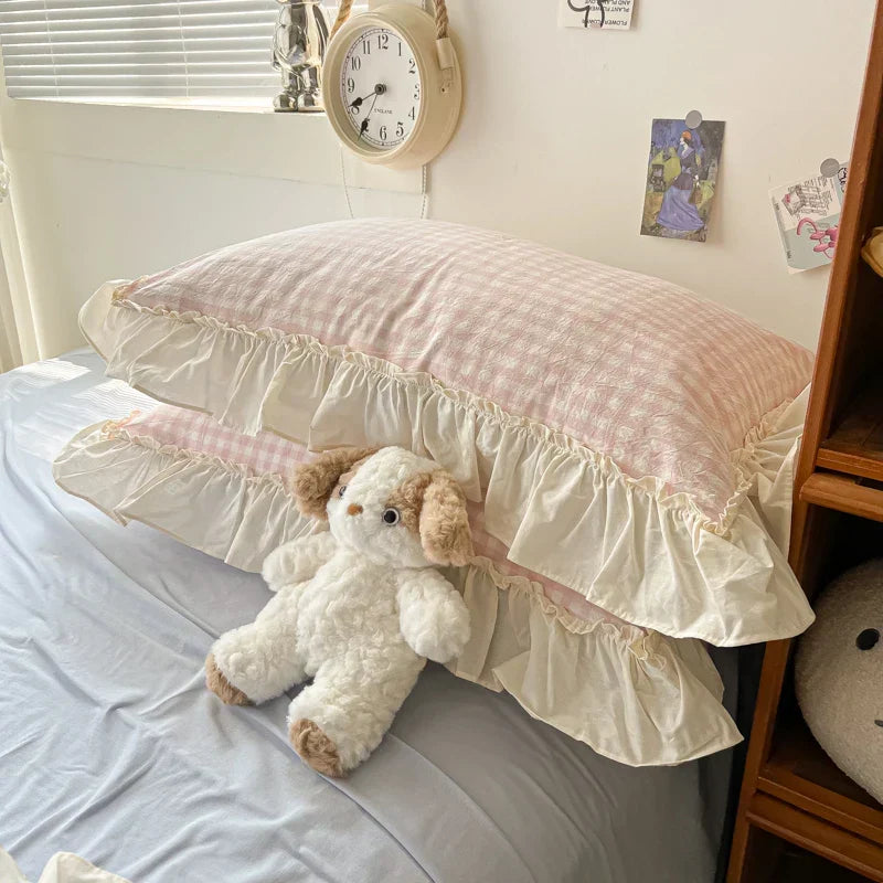 Lace Ruffle Cotton Bedding