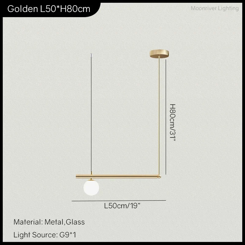 Modern Linear Hanging Chandelier