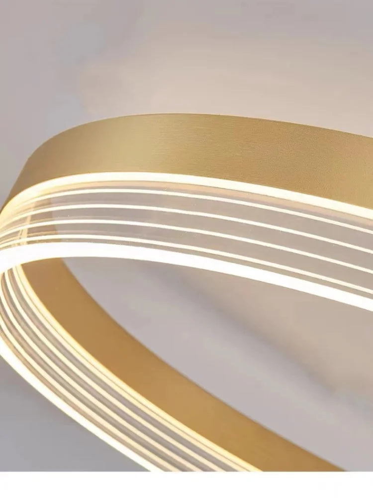 Gold Acrylic Round Light