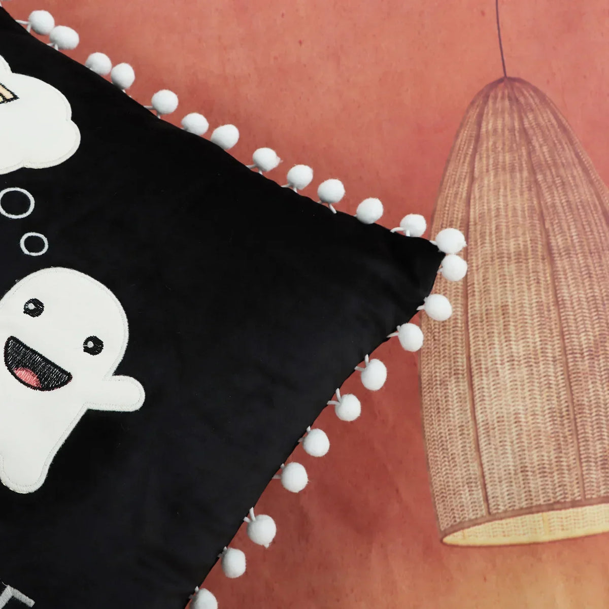 Ghost Patchwork Cushion Cover