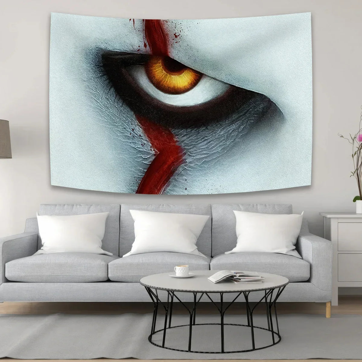 Psychedelic Halloween Tapestry Curtains
