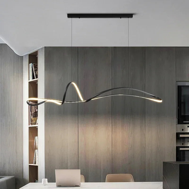 Gold Nordic Pendant Light Minimalist L150cm