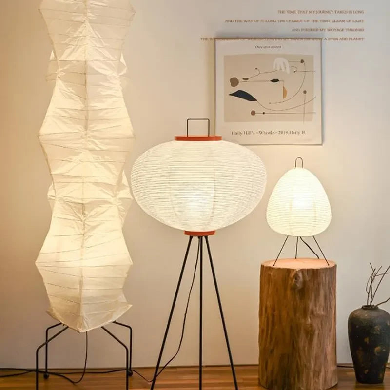 Rice Paper Modern Floor Lamp