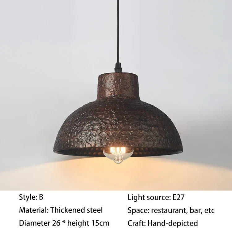 White Vintage Pendant Light For Kitchen Dining