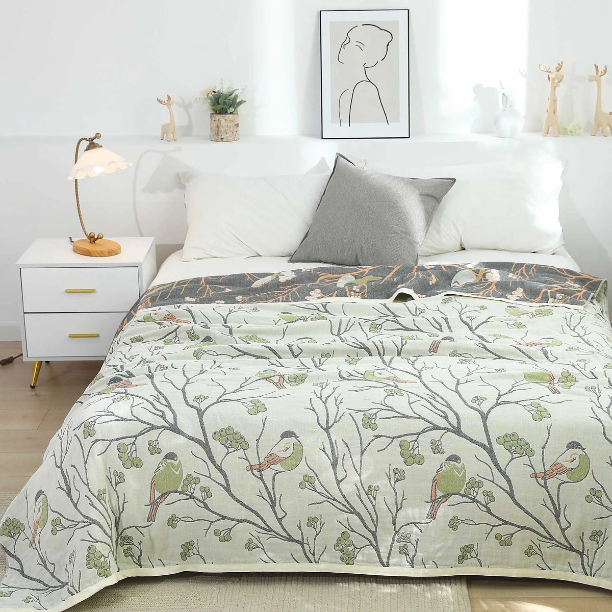 Floral Cotton Bedspread