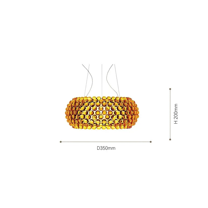 Gold Acrylic Pendant Light