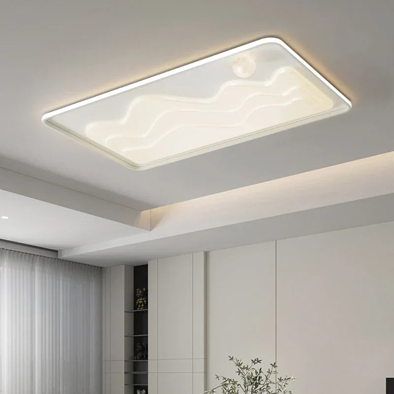 White Modern LED Chandelier