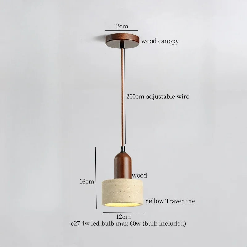 Travertine Wabi Sabi Lamp