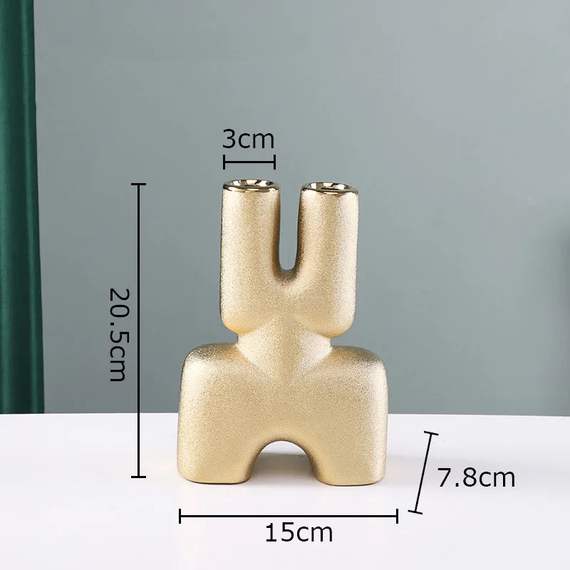 Gold Ceramic Vase