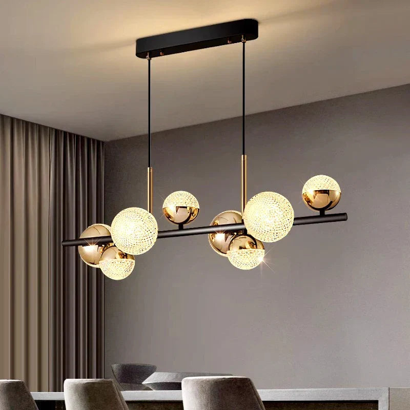 Silver LED Living Chandelier