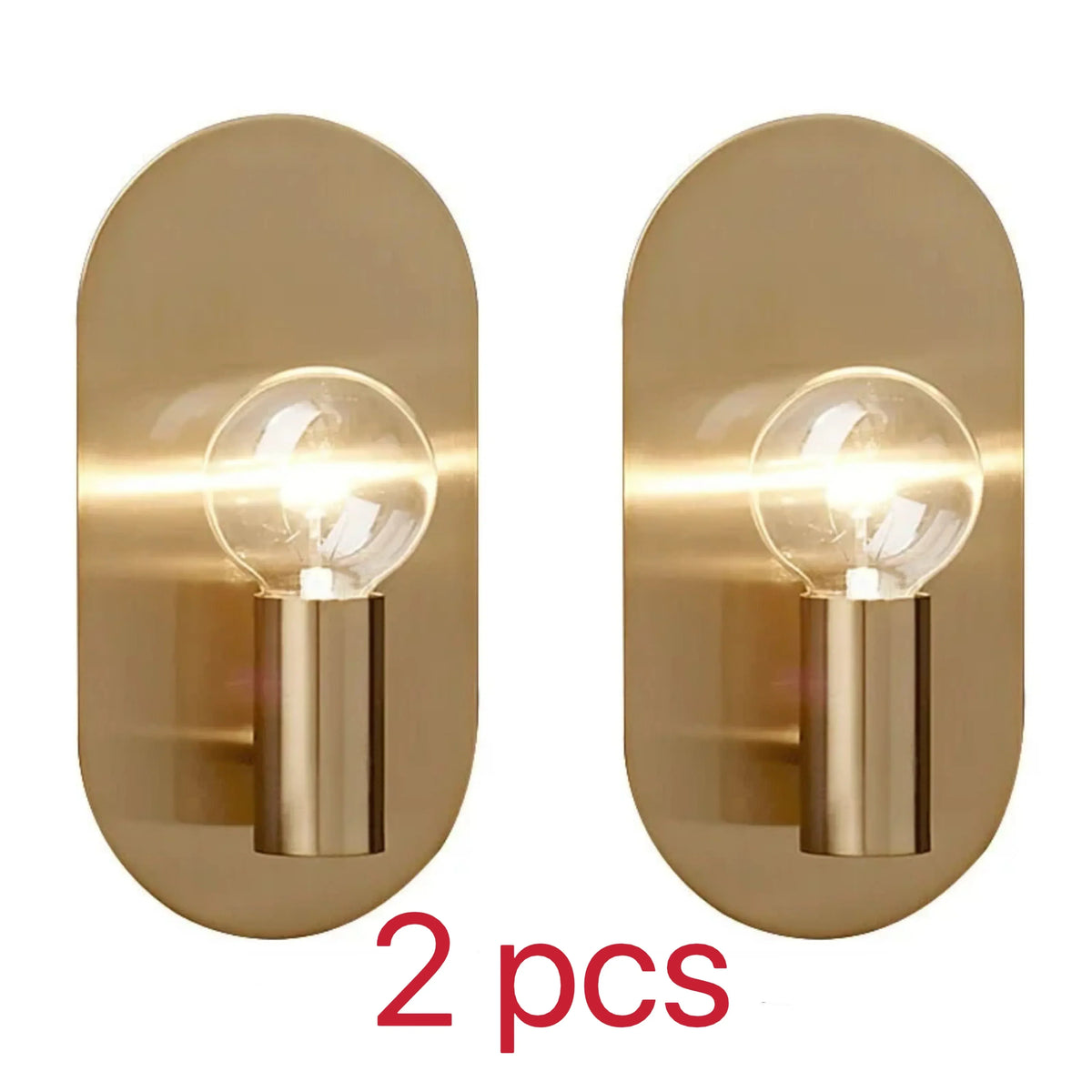 Gold Modern Wall Sconce With Metal Construction