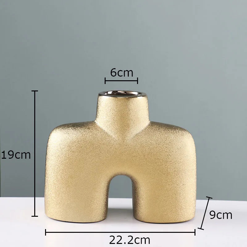 Gold Ceramic Vase