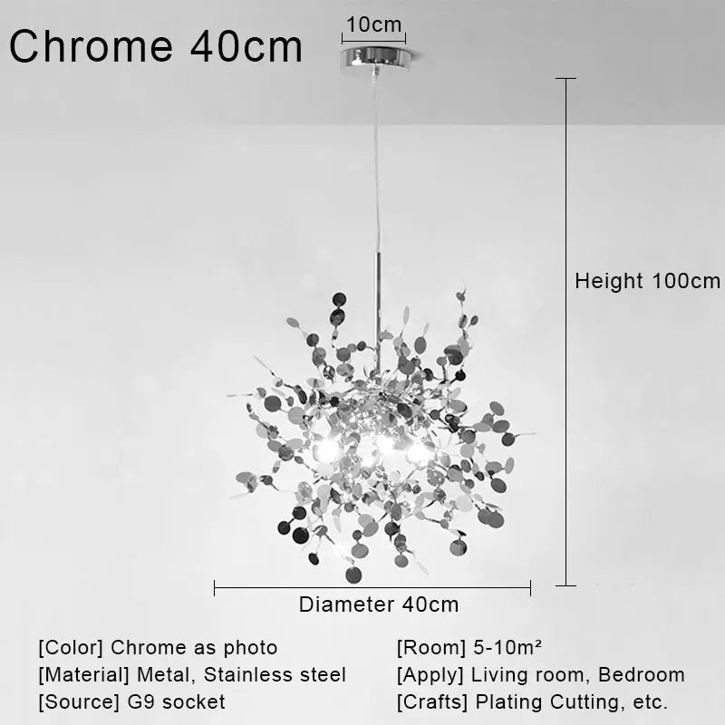 Gold 60cm 3-Light LED Pendant Light