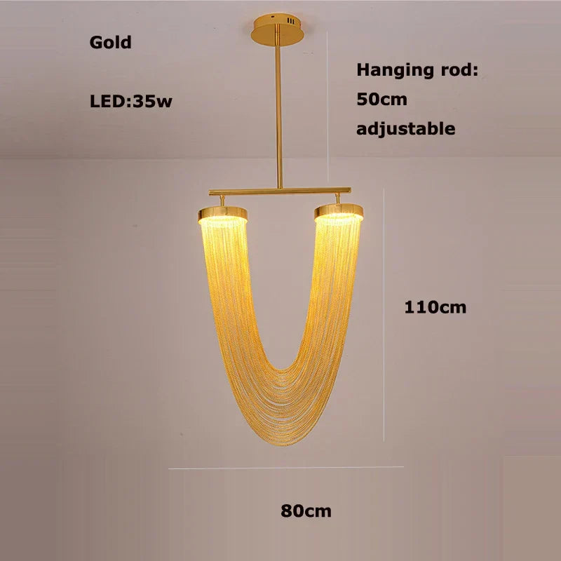 Aluminum Foyer Ceiling Chandelier