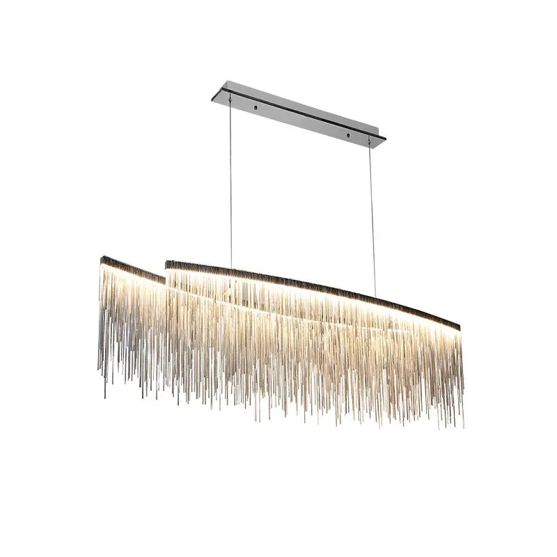 Gold Chain LED Chandelier