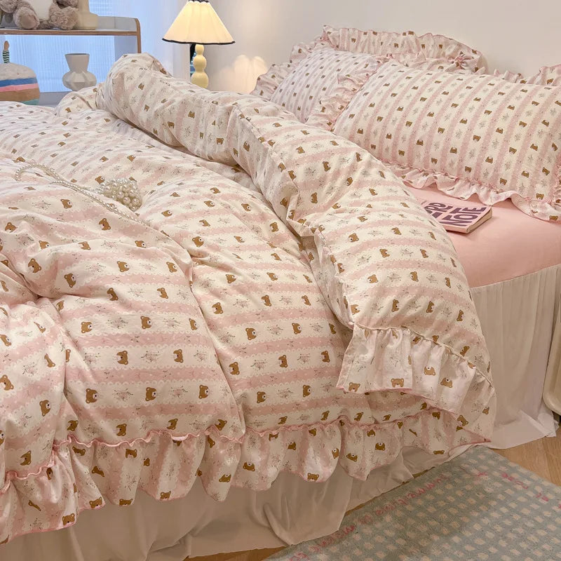 Floral Cotton Print Bedding