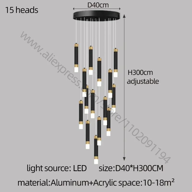 Nordic Acrylic LED Chandelier