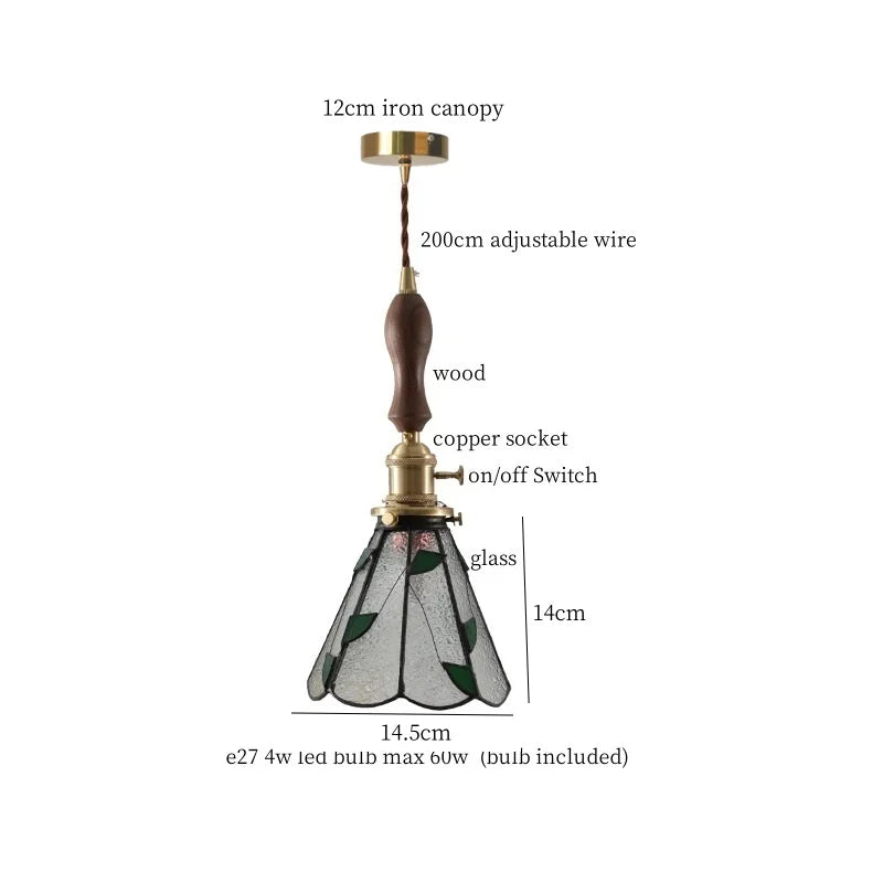 Green Vintage Pendant Light