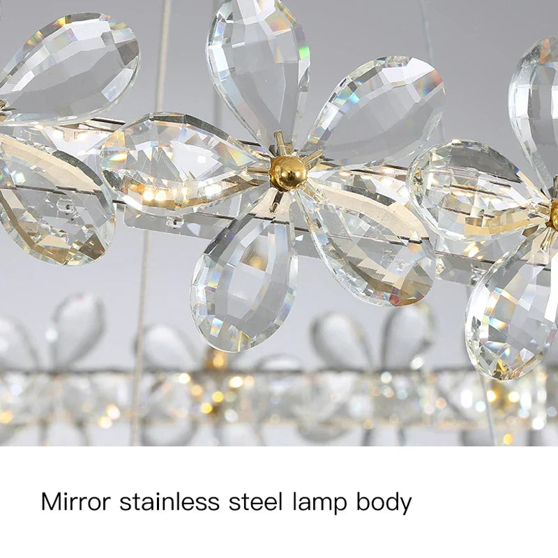 Gold Crystal Spiral Chandelier Type-A D80cm