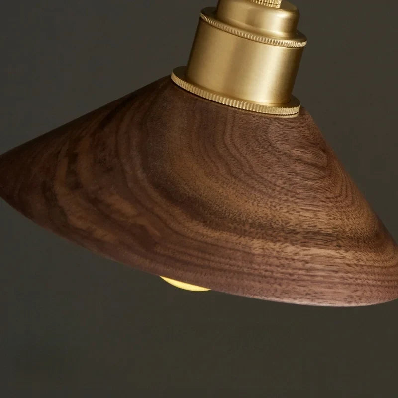 Vintage Wood Pendant Light