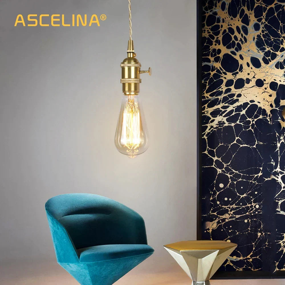 Vintage Gold Pendant Light
