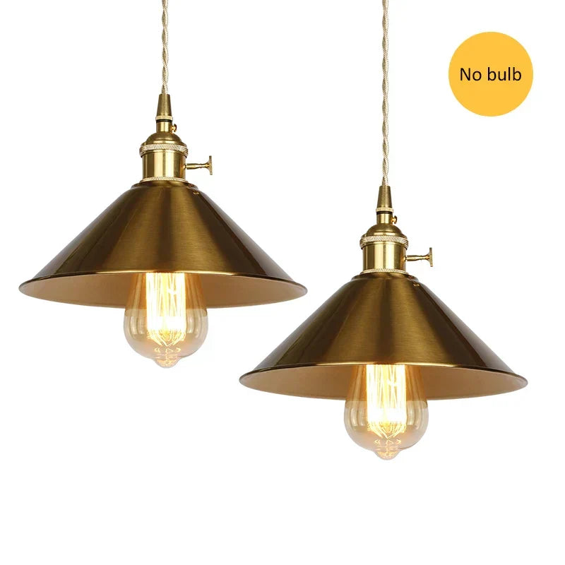 Vintage Gold Pendant Light