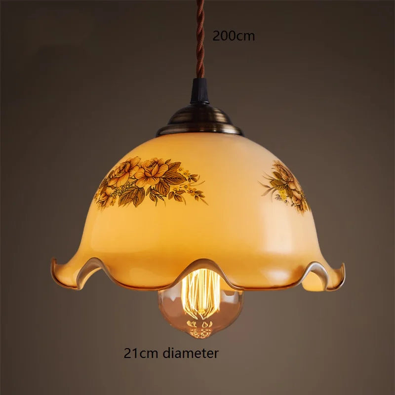 Vintage Green Pendant Light