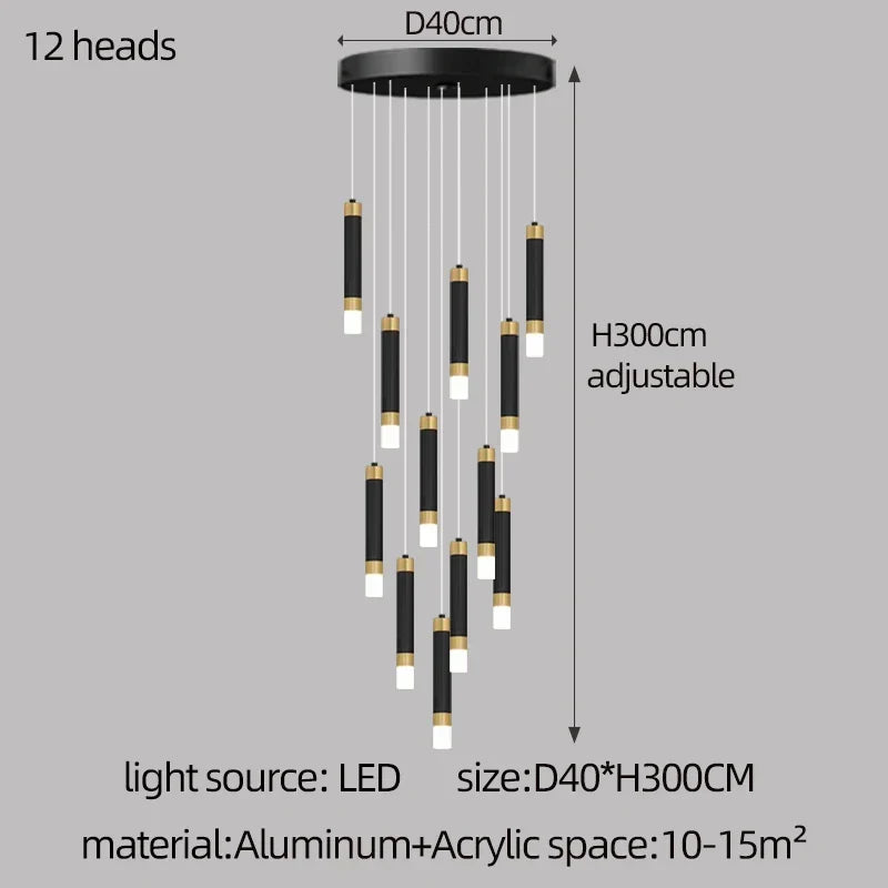 Nordic Acrylic LED Chandelier