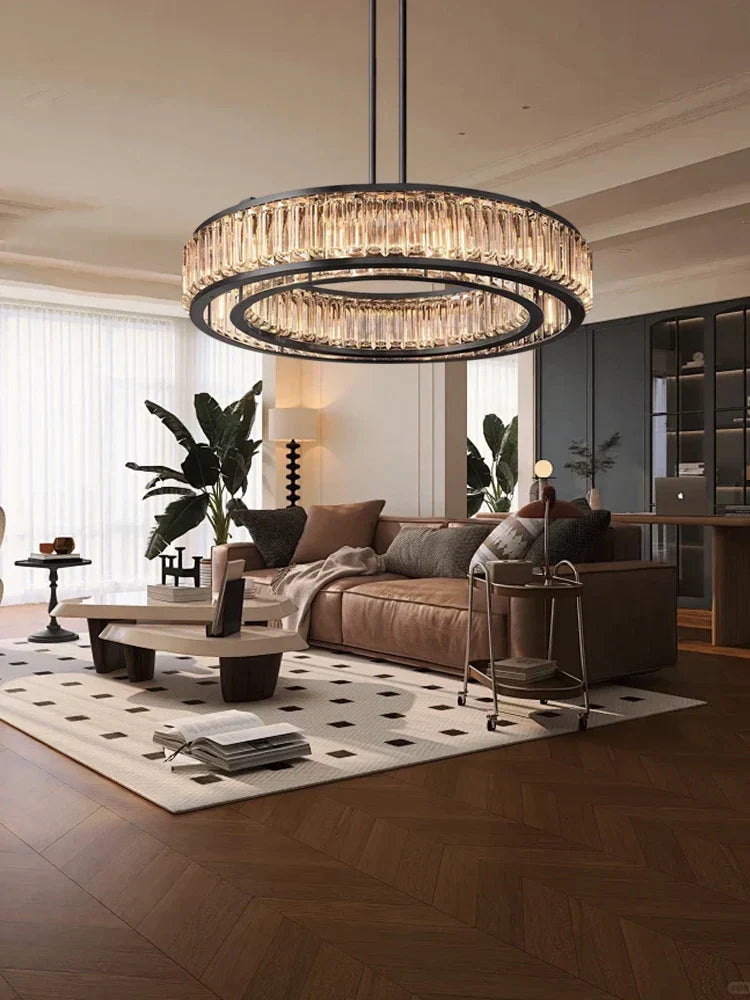 Gold Crystal LED Light Chandelier